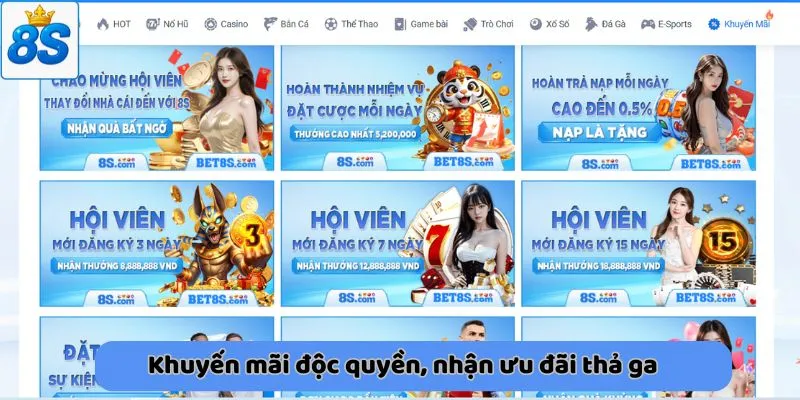 Khuyến mãi độc quyền, nhận ưu đãi thả ga