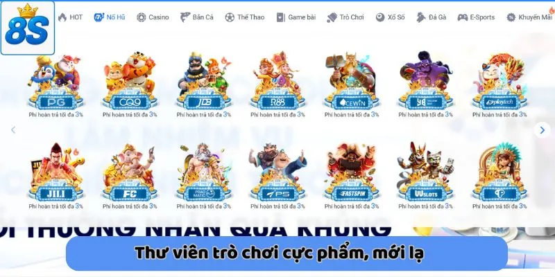 Thư viện trò chơi cực phẩm, mới lạ